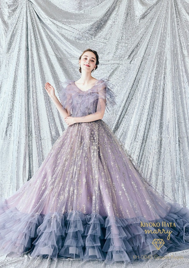 KIYOKO HATA（キヨコハタ）×marry（マリー）新作ウェディングドレス　KH-0043_GrayishPurple