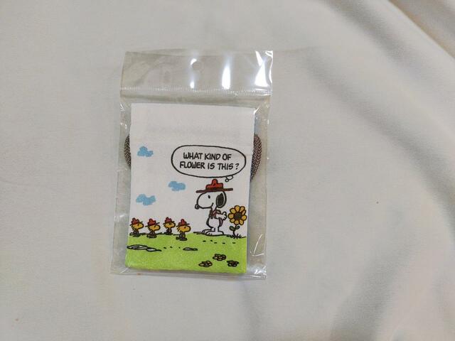 かなりコンパクトなサイズ【デコホーム商品】豆巾着（ヒマワリ スヌーピー BS02）価格：499円