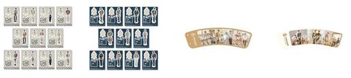アクリルスタンドA（全11種）各1,200円（税込）／アクリルスタンドB（全11種）各1,200円（税込）／カップスリーブA（※BOX cafe&space限定）1,700円（税込）／カップスリーブB（※ブランチパーク限定）1,700円（税込）