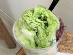 「抹茶金時」かき氷もとってもふわふわ♪