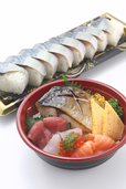 自家製さば棒寿司　秋の味覚ちらし寿司