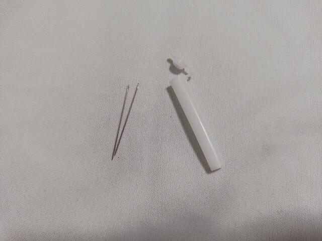 針はケースに２本入っている