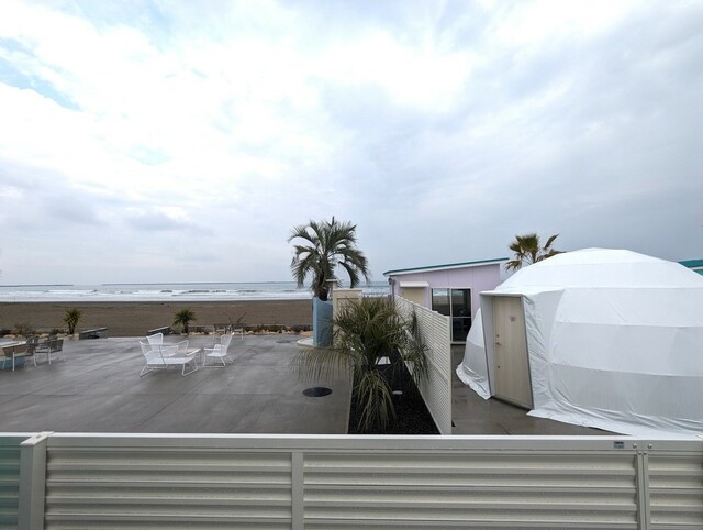 【シュガービーチ大洗】ドームテントからの眺め