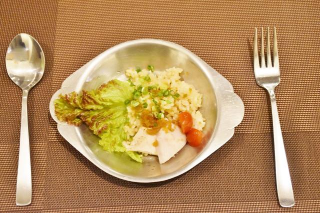 「カオマンガイ風ピラフ」。