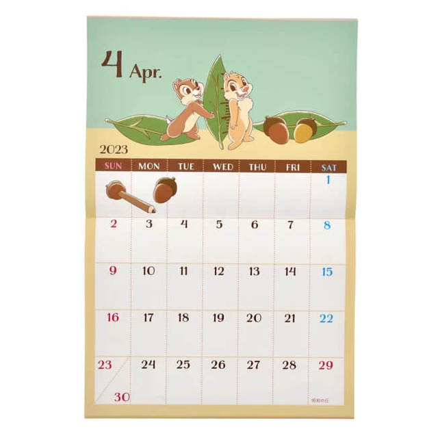 チップ&デール 壁掛けカレンダー 2023 クリップ付き CALENDARS & ORGANIZERS 2,200円