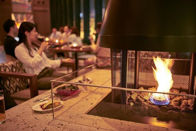 仙台　室内暖炉スペース