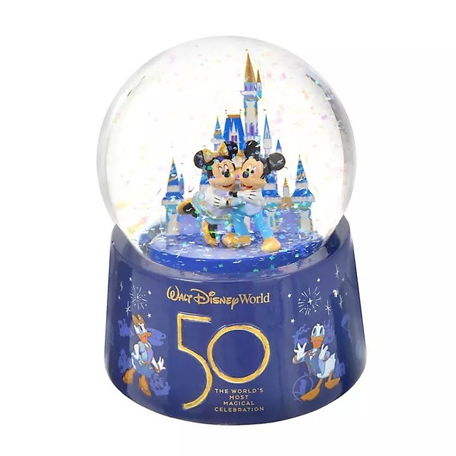 ミッキー＆ミニー スノードーム WALT DISNEY World 50TH CELEBRATION 2,860円