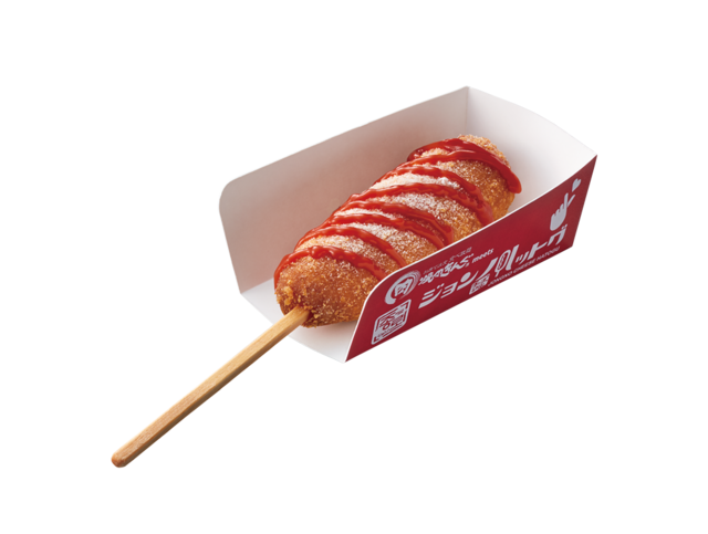 「【ジョンノ】モッツァレラチーズハットグ(数量限定)」＜価格：390円/税込429円＞【「壺漬けデジカルビ」も「タッカルビ」も楽しめる！『焼肉きんぐ』が新大久保の有名店とコラボ！】