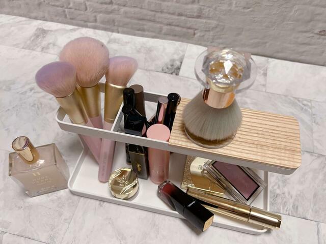 【山崎実業：towerシリーズ】一軍コスメがスッキリ収納♪