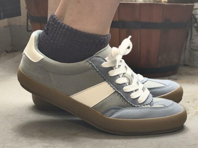 【GLOBAL WORK エアかるクラシックスニーカー】3km（約45分）歩いても、驚くくらい足の疲れや痛みはまったくありませんでした！