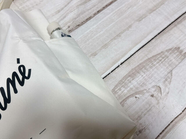 折り畳み傘はサイドのポケットに収納