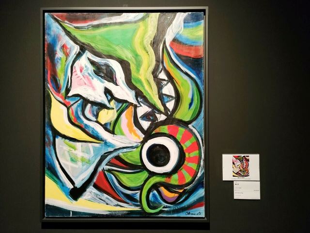 岡本太郎《娘と犬》1953年（その後加筆） 岡本太郎記念館蔵 Ⓒ岡本太郎記念現代芸術振興財団