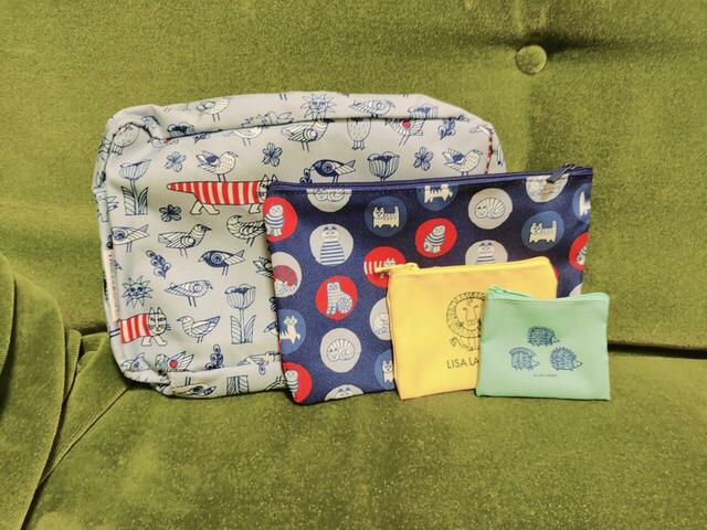 立てて並べた様子