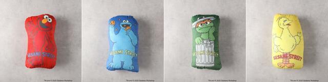 「SESAME STREET」クッションカラー：レッド・ブルー・グリーン・イエローサイズ：ONE SIZE価格：¥3,990(税込)
