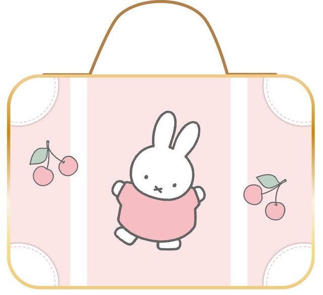 【そごう大宮店 ミッフィーzakkaフェスタ】「アイシングビスケット入りトランク缶」￥1,980（トランク缶サイズ：約タテ10×ヨコ14.5×奥行5cm）