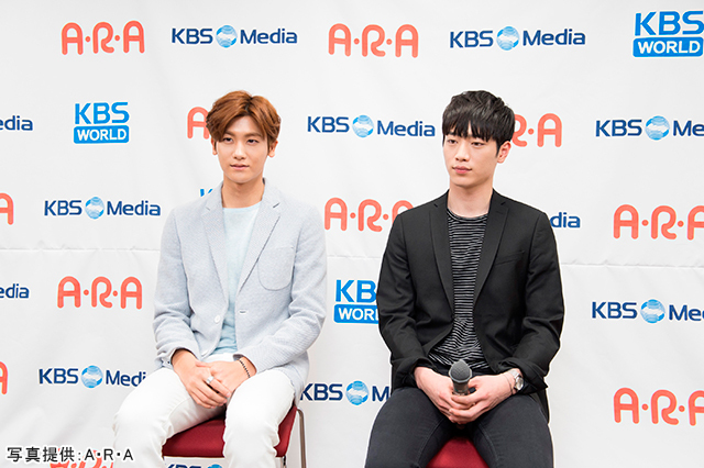パク・ヒョンシクとソ・ガンジュン『家族なのにどうして？』会見＠東京国際フォーラム ホールC