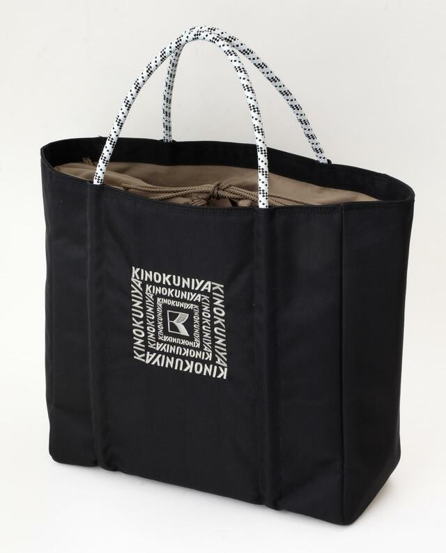 「紀ノ国屋　ロープハンドル保冷バッグ」3,850（税込）　ブラック