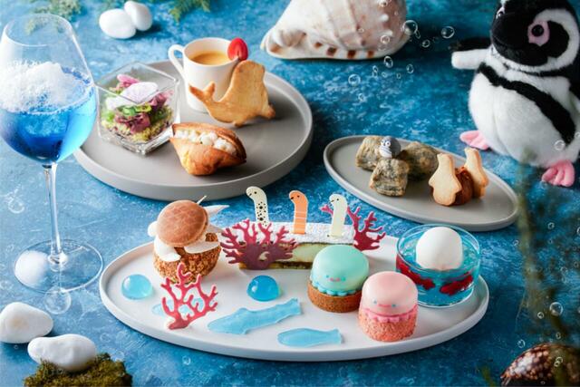 「すみだ水族館コラボアフタヌーンティー2025」＜期間：2025年7月1日～8月31日＞【ペンギンもチンアナゴも♪すみだ水族館の人気者たちがスイーツになった“コラボアフタヌーンティー”開催】