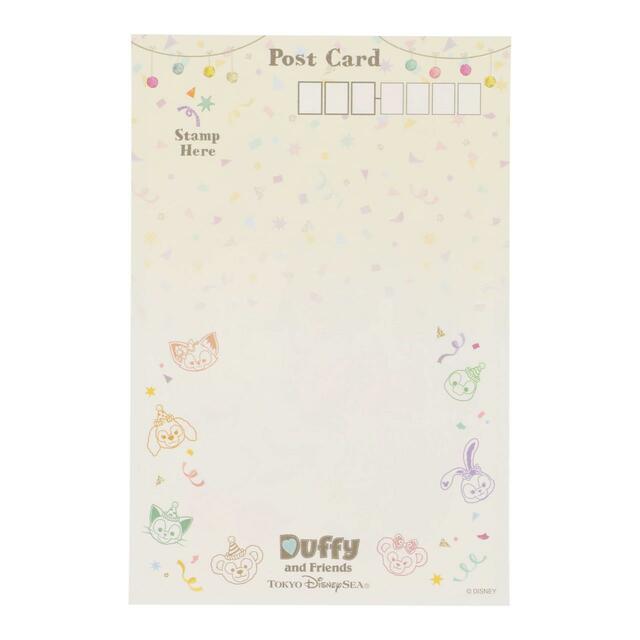ポストカード&ステッカー 650円|(ポストカード)縦約10×横約15cm、(ステッカー1枚あたり)縦約5~7×横約5~12cm、3枚セット|「ダッフィー&フレンズのフロム・オール・オブ・アス」グッズ|東京ディズニーリゾート40周年“ドリームゴーラウンド”|発売日:2023年4月10日(月)|販売店舗:東京ディズニーシー「マクダックス・デパートメントストア」