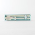 【ヴィレッジヴァンガードオンラインストア／ドラえもんキッチン雑貨】抗菌箸・スプーンセット（favorite）　1,320 円（税込）