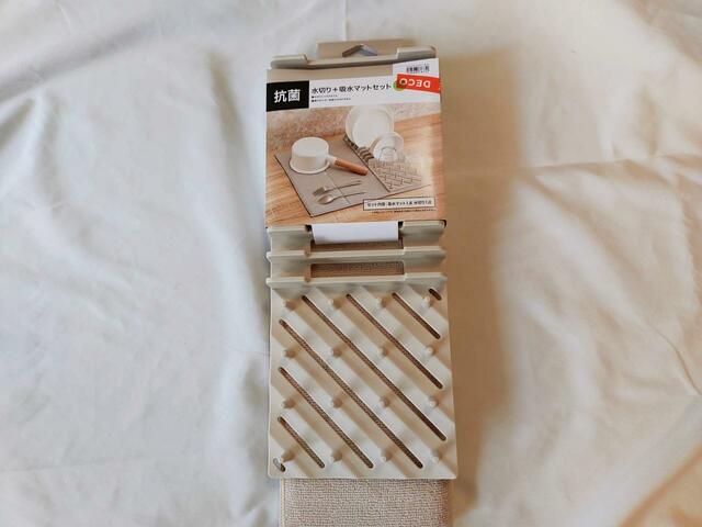マットと水切りがセットでお得♪【デコホーム商品】「水切り+抗菌吸水マットセット(MO UH)1,290円」
