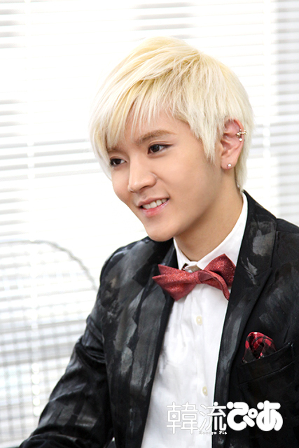 NU’EST・レン＠「韓流ぴあ」取材の様子