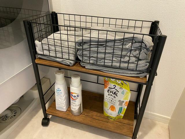 【山善YAMAZEN) 収納ラック】収納の少ない洗面所にもぴったり
