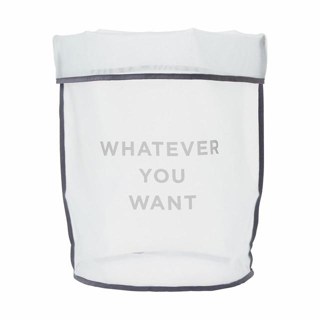 【Francfranc（フランフラン）】クラルテ メッシュバスケット  ホワイト Lサイズ