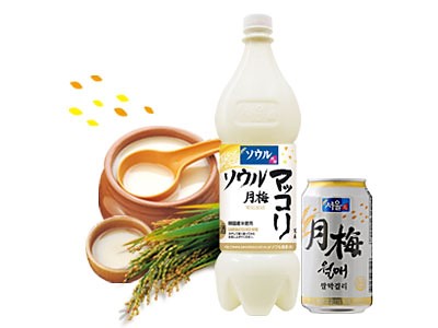 通販で人気のある「ソウル月梅マッコリ」　写真提供：（株）瑞韓（0120-95-9933）