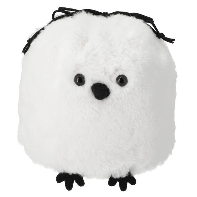 【ニトリデコホーム】「巾着ポーチ（シマエナガ）」サイズ幅23x奥行15x高さ19cm　価格599円