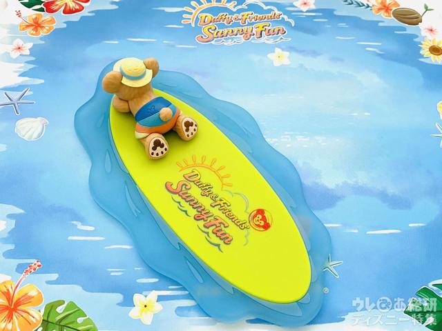 「 ダッフィー&フレンズのサニーファン」メモセット台紙の使用例