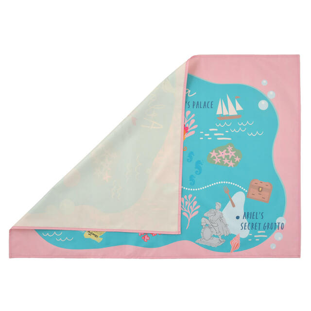 リトル・マーメイド レジャーシート (S) ポーチ入り Map Compact Picnic Sheet 1,500円