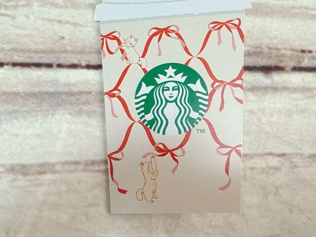 カードのリボン＆猫柄