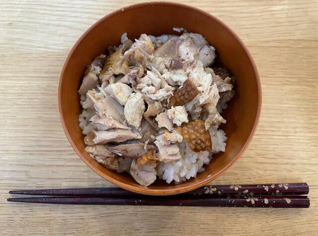 【自家製ローストチキン】ローストチキン丼にして二度美味しい