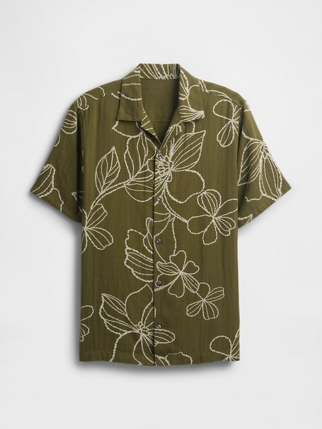 ガーゼ バケーション スタンダードフィットシャツ \5,990