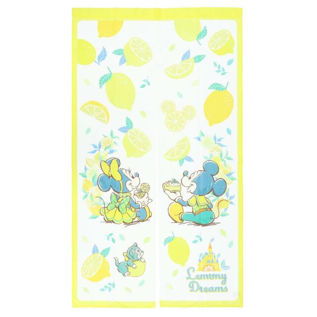 のれん 3,300円｜東京ディズニーリゾート レモン柄グッズ｜販売店舗：東京ディズニーランド「ホームストア」、東京ディズニーシー「ヴィラ・ドナルド・ホームショップ」｜発売日：2025年4月24日（木）