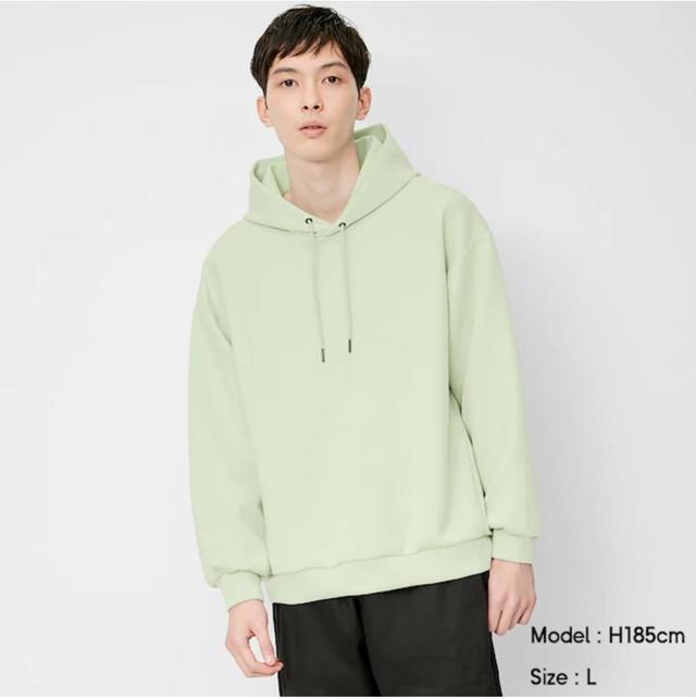 ダブルフェイスビッグプルパーカ(長袖)