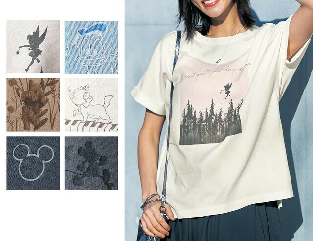 大人の隠れた味方！汗ジミが目立ちにくいプリントTシャツ（選べるキャラクター）｜￥ 2,990 （税込）