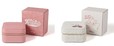 トラベルジュエリーボックス ピンク/ アイボリー 各2,200円