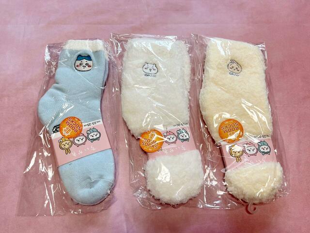 ハニーズ×ちいかわのルームソックス／各税込680円・780円