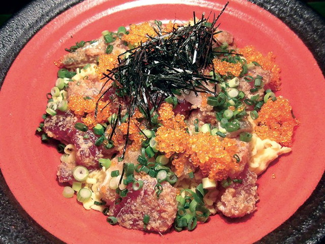 新橋・おいしい魚ランチ／魚殿　ひつまぶし風！海鮮たっぷりバラちらし—850円