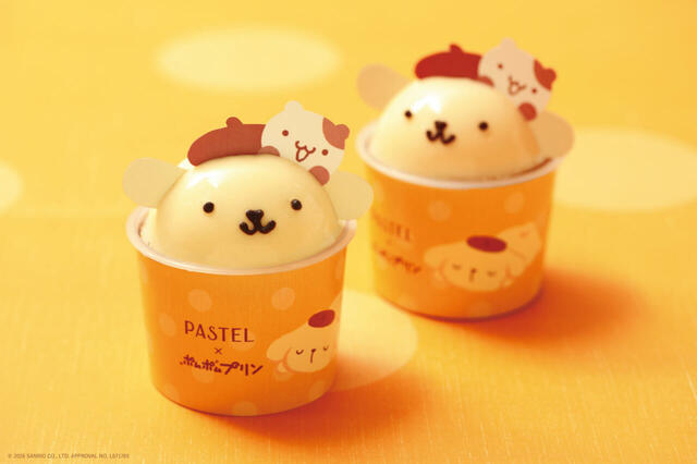 ・ポムポムプリンとマフィンのなかよしプリン 価格:880円(税込)【パステル×ポムポムプリン限定復刻】