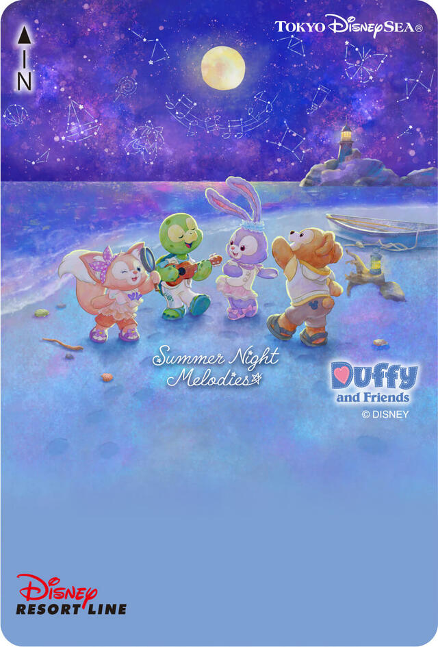ディズニーリゾートライン フリーきっぷ｜ダッフィー＆フレンズのサマーナイト・メロディー｜東京ディズニーリゾート40周年“ドリームゴーラウンド”｜発売日：2023年7月3日（月）
