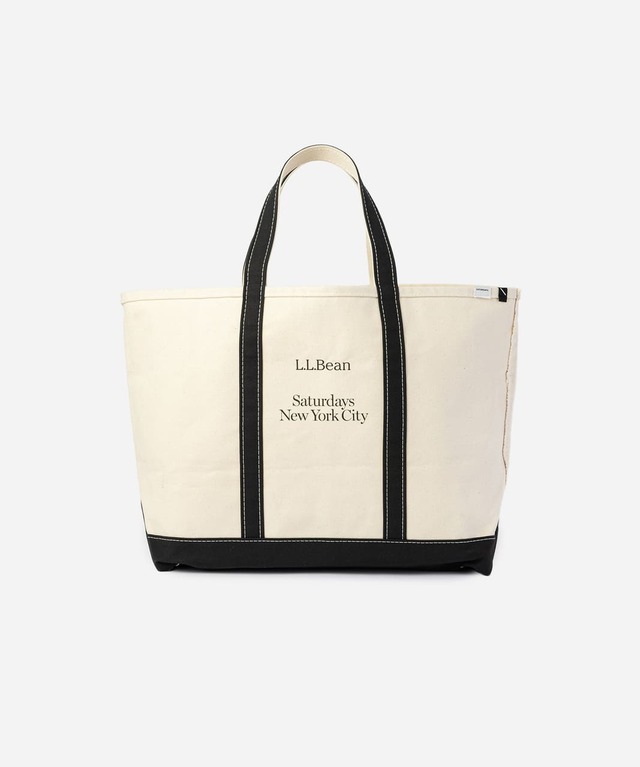 【L.L.Bean×Saturdays NYC】「Boat & Tote Large(ボート・アンド・トート ラージ)」(17,600円)/表面には両ブランドのロゴプリント