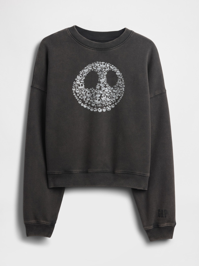 ナイトメアー・ビフォア・クリスマス / ヘビーウェイト スカルパーカー 8,990円【「ナイトメアー・ビフォア・クリスマス」のGap × Disneyコレクション】【「ナイトメアー・ビフォア・クリスマス」のGap × Disneyコレクション】