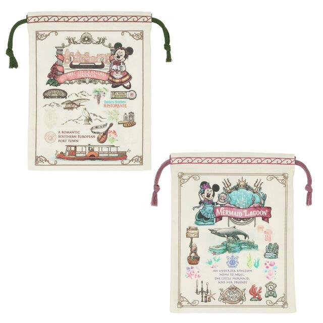 きんちゃくセット 1,800円｜東京ディズニーシー25周年グッズ｜販売店舗：東京ディズニーシー「エンポーリオ」｜発売日：2026年5月25日（月）