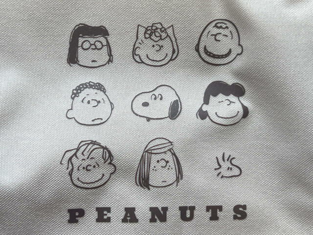 PEANUTSの仲間たちが勢揃いしています。かわいい〜！