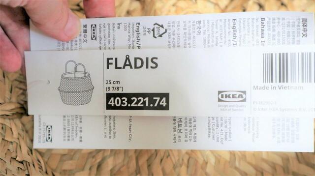 【IKEA フローディス】直径は25㎝で、ダイソーのワイヤーカゴと実は同じくらい