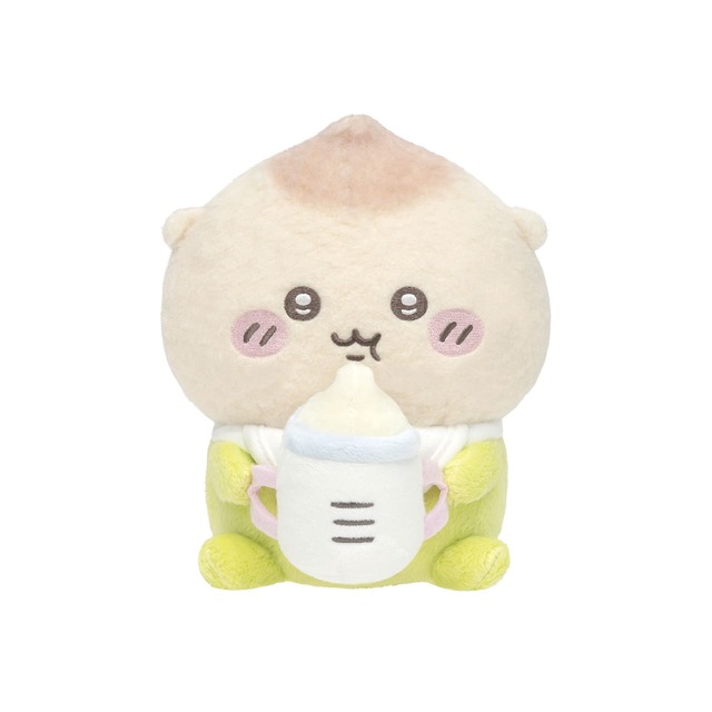 【「Chiikawa Baby ぬいぐるみくじ」】D賞：ぬいぐるみS （ガブっとミルクなくりまんじゅう）　サイズ：約H160×W120×D120mm