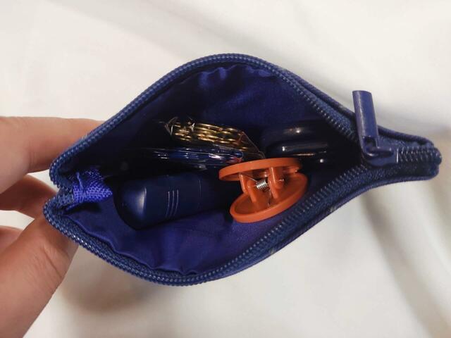 通常号のミニ文具を入れてみた